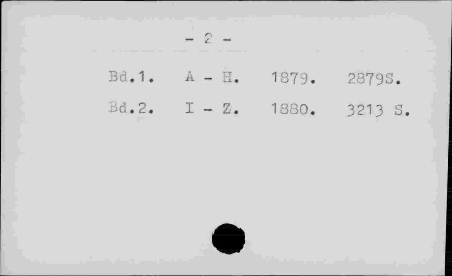 ﻿Bd.1.	A - H.	1879.	28793.
Bd.2.	I - Z.	1880.	3213 S.